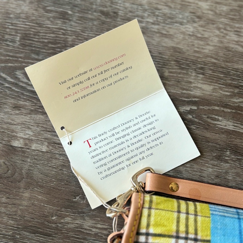Dooney & Bourke Plaid Picnic Ants Wristlet - Picture 13 of 14